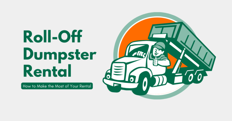 roll off dumpster rental how to make the most of your rental wilmington nc eastern nc man in roll off truck smiling rent a john green orange gray